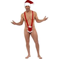 Smiffys Male Fever Santa Face Kini Costume