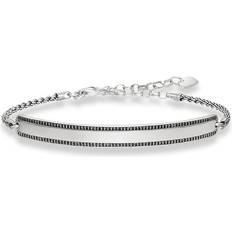 Thomas Sabo Pavé Bracelet - Silver/Black