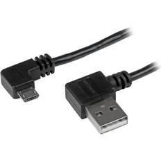 USB A - USB Micro-B (2x angled) 2.0 2m