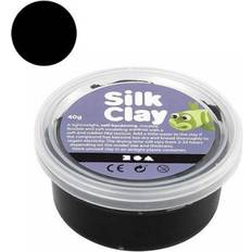 Svarte Modelleire Silk Clay Black Clay 40g