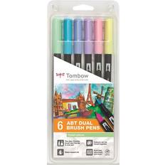 Tombow Pinselstifte Tombow ABT Dual Brush Pastel Pens 6-pack