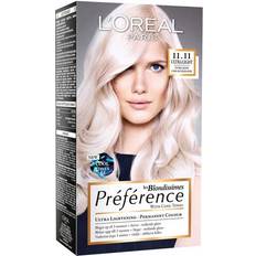 Blonde Permanente hårfarger L'Oréal Paris Preference Blondissimes #11.11 Ultra Light Silver