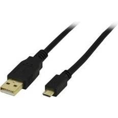USB-kabel Kabler USB A - USB Micro-B 2.0 2m