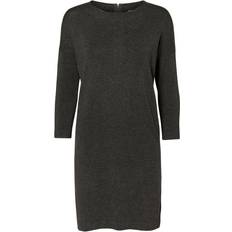 Vero Moda Knitted Dress - Grey/Dark Grey Melange