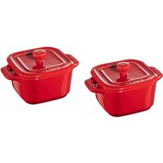 Staub Set Staub Cocottes Square Set med lock 2 delar