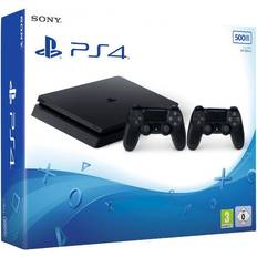 PlayStation 4 Spielkonsolen Sony PlayStation 4 Slim 500GB - 2x DualShock 4 V2