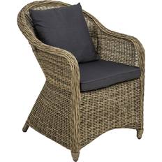 tectake Aluminium rattan luxury garden chair + cushion and back cushions