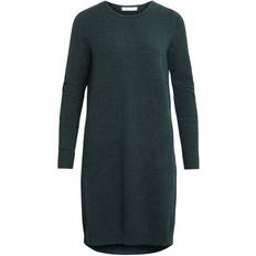 Vila Simple Knitted Dress - Green/Pine Grove