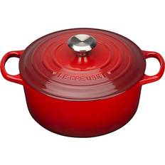 Chasseur 3.25-Quart Red French Enameled Cast Iron Round Dutch Oven