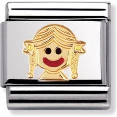 Nomination Composable Classic Link Little Girl Charm - Silver/Gold/Red/Black