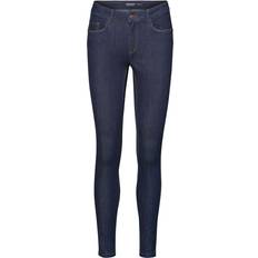 Vero Moda Slim Fit Medium Waist Jeans - Blue/Dark Blue Denim