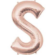 Letter Balloons Amscan Rose Gold Letter S Balloon