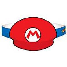 Red Photo Props, Party Hats & Sashes Amscan Super Mario Hats