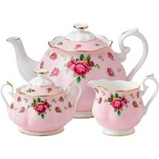 Royal Albert New Country Roses Pink Tea Set Serviergeschirr 3Stk.