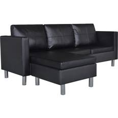 Ledersofas vidaXL 241979 Sofa 122cm 3-Sitzer