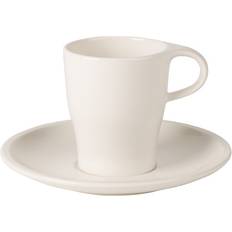 De'Longhi DLSC308 Porcelain Espresso Cup & Saucer, Set of 2