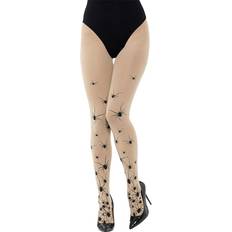 Smiffys Opaque Tights with Spiders