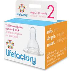 Lifefactory Nipples Stage 2 3-6m 2-pack