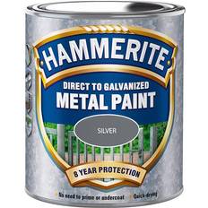 Hammerite Direct to Galvanised Metallmaling Sølv 0.75L