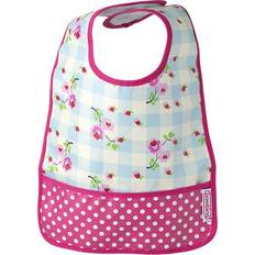 Barn- & babytilbehør Bambino Easy Wipe Pocket Bib Pink Flower