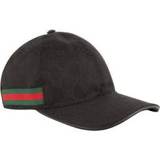 Men Caps Gucci Original GG Canvas Baseball Hat - Black