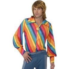 70's Costumes Smiffys 1970's Rainbow Colour Shirt