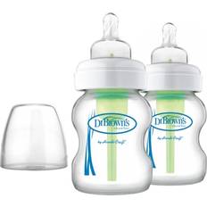 Glass Baby Bottle Dr. Brown's Options Wide Neck Glass Bottles 150ml 2-pack
