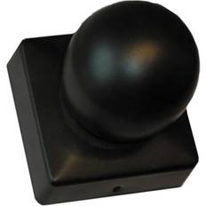 Stolpehatter NSH Nordic Post cap black with ball 9.7x9.7cm