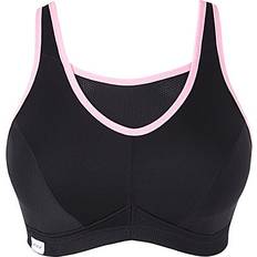 Glamorise No-Bounce Cami Sport Bra - Black/Pink