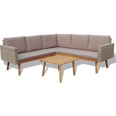 Armstützen Lounge-Sets vidaXL 43133 Lounge-Set, 1 Bord inkl. 3 Soffor