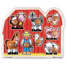 Knottepuslespill Melissa & Doug Large Farm Jumbo Knob Puzzle