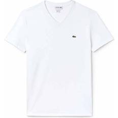 Lacoste V-neck Pima Cotton Jersey T-shirt - White
