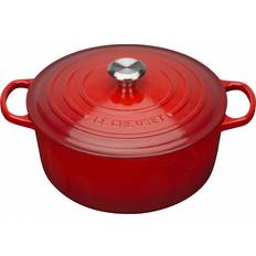 Sandwichboden Sonstige Töpfe Le Creuset Cerise Signature Cast Iron Round med lock 2.4 L 20 cm