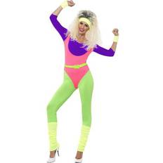 Smiffys 80's Work Out Costume with Jumpsuit