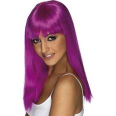 Lilla Parykker Smiffys Glamourama Wig Neon Purple