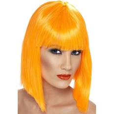 Smiffys Glam Wig Neon Orange