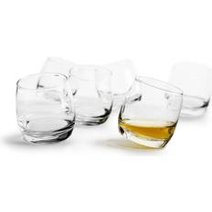 JoyJolt Elle Fluted Double Old Fashion Whiskey Glass - 10 oz Ribbed Scotch  Glasses - Set of 2