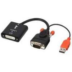 Lindy VGA-DVI/USB A M-F 0.1m