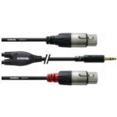 Cordial 2XLR-3.5 mm M-F 3m