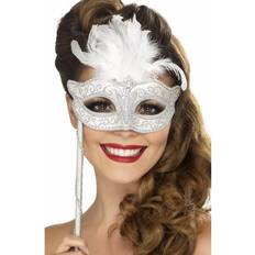 Smiffys Baroque Fantasy Eyemask Silver