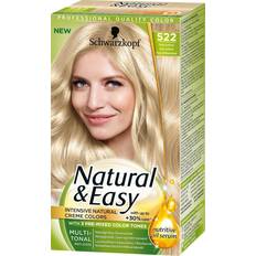 Pleiende Permanente hårfarger Schwarzkopf Natural & Easy #522 Silver Light Blond