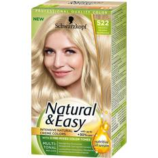 Blonde Permanente hårfarger Schwarzkopf Natural & Easy #522 Silver Light Blond