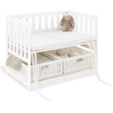 Pinolino Bedside Crib med Madrass Janne/Vit