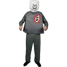 Morphsuit Mr Block Head Zombie Skeleton Costume