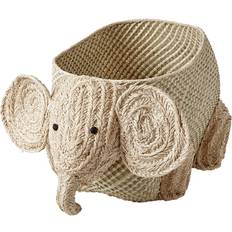 Brune Oppbevaringskurver Rice Woven Storage Elephant