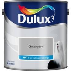 Dulux Matt Wall Paint, Ceiling Paint Chic Shadow,Goose Down,Warm Pewter,Pebble Shore,Polished Pebble 2.5L