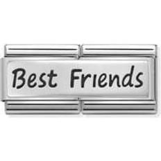 Nomination Composable Classic Double Link Best Friends Charm - Silver/Black