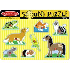 Knob Puzzles Melissa & Doug Pets Sound Puzzle 8 Pieces