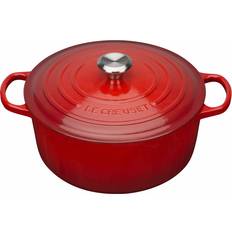 Le Creuset Cerise Signature Cast Iron Round with lid 1.4 gal 10.236 "