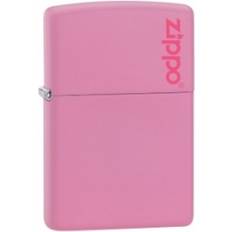 Zippo Windproof Pink Matte with Logo